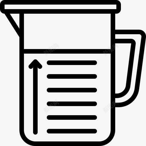 容量烧杯容器图标svg_新图网 https://ixintu.com 实验室 容器 容量 烧杯 玻璃器皿
