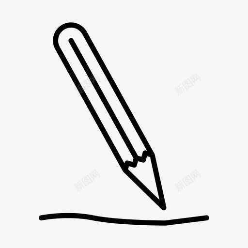 铅笔写签名写图标svg_新图网 https://ixintu.com 大纲 学习 工作 教育 笔写 签名 铅笔