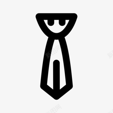 领带商务服装图标图标