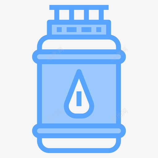 气瓶家用设备12蓝色图标svg_新图网 https://ixintu.com 家用 气瓶 蓝色 设备