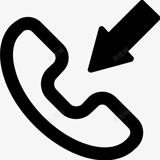 电话通信电子图标svg_新图网 https://ixintu.com 传入 电子 电话 通信