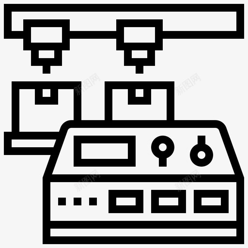 设置控制工业图标svg_新图网 https://ixintu.com 大规模 工业 控制 操作 机械 生产线 设置