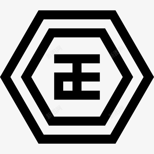 符号中国72直线图标svg_新图网 https://ixintu.com 中国 直线 符号
