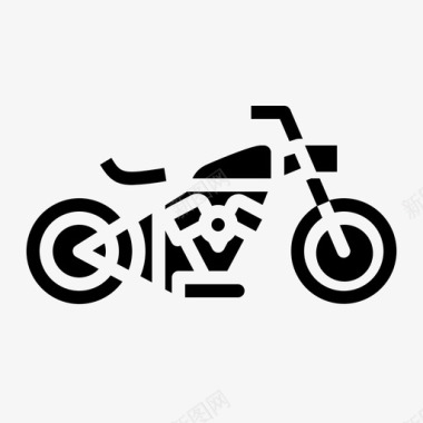 bobber摩托车运输车辆图标图标