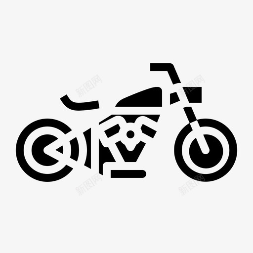 bobber摩托车运输车辆图标svg_新图网 https://ixintu.com bobber 摩托车 车辆 运输