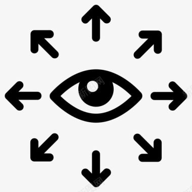 知觉意识眼睛图标图标