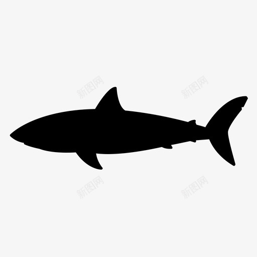 鲨鱼鱼渔夫图标svg_新图网 https://ixintu.com 海鲜 渔夫海 鲨鱼