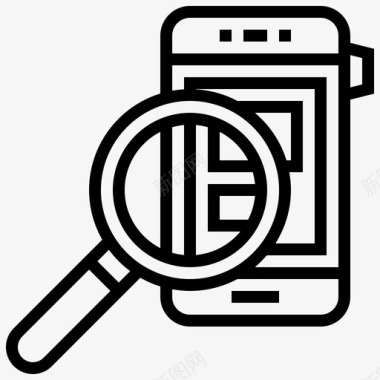 调查数据管理3线性图标图标