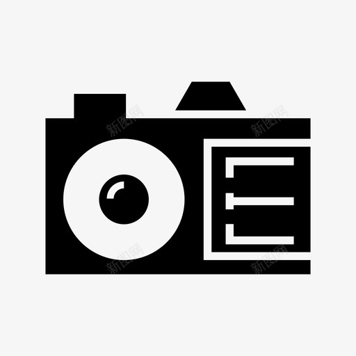 相机设备电子图标svg_新图网 https://ixintu.com 实拍 摄影 电子 相机 设备 镜头