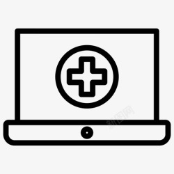 医疗网笔记本电脑文件医疗图标高清图片