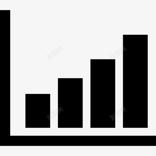 条形图业务数据图标svg_新图网 https://ixintu.com 业务 图标 实心 数据 条形图 统计