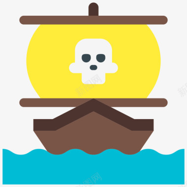 船海盗19号平的图标图标