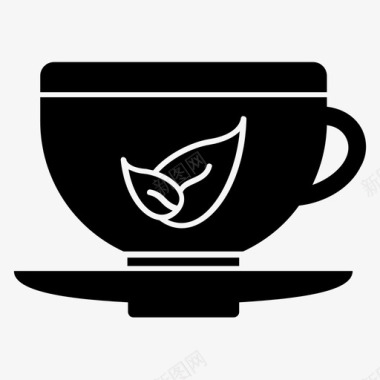 凉茶绿茶健康饮料图标图标