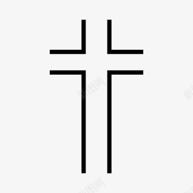 基督教教会十字架图标图标