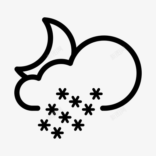 Snow Icon-2svg_新图网 https://ixintu.com Snow Icon-2