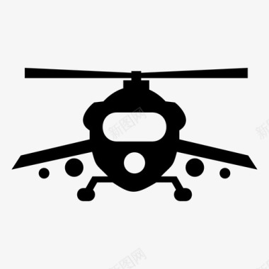 直升机飞机天空图标图标