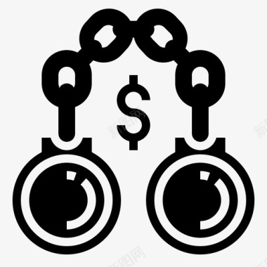 洗钱金融技术2字形图标图标