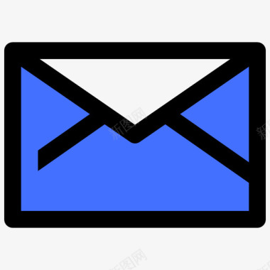 邮件ui37蓝色图标图标