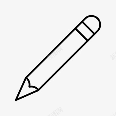 铅笔书写字形图标图标