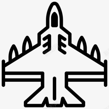 空军陆军喷气式飞机图标图标