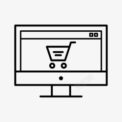 电子商务页面营销页面商业电子商务图标高清图片