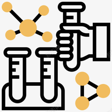 分子生物工程24黄影图标图标