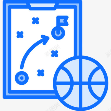 战略篮球49蓝色图标图标