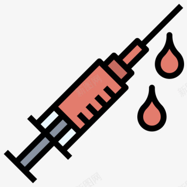 疫苗慈善92线性颜色图标图标