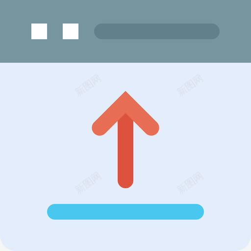 向上箭头编程52扁平图标svg_新图网 https://ixintu.com 向上 扁平 箭头 编程