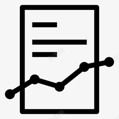 统计报告分析营销图标图标