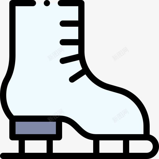 溜冰鞋冬季旅行21线性颜色图标svg_新图网 https://ixintu.com 冬季 旅行 溜冰鞋 线性 颜色