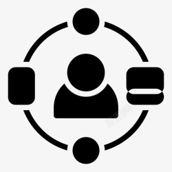 劳动技术千禧一代数字化人图标高清图片