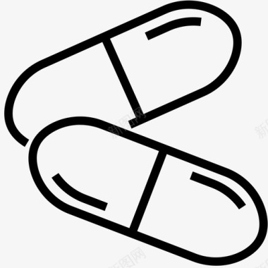 片剂或药片医药药物图标图标