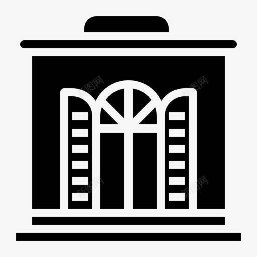 建筑顾问公寓图标svg_新图网 https://ixintu.com 公寓 坚实 建筑 快乐 房地产 指导 未来 顾问
