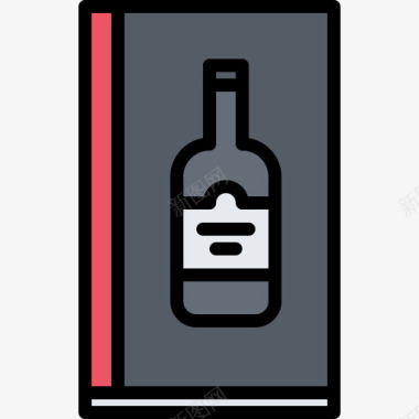 葡萄酒菜单餐厅98颜色图标图标