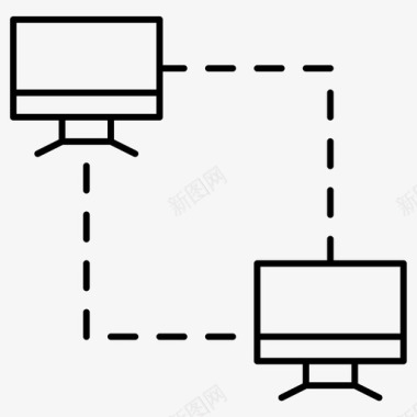 网络计算机因特网图标图标