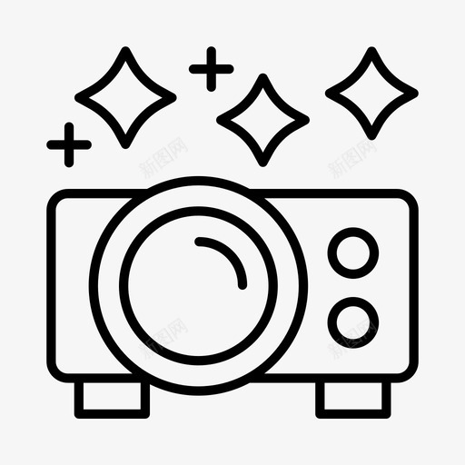 投影仪活动娱乐图标svg_新图网 https://ixintu.com 娱乐 媒体 投影仪 活动 爱好