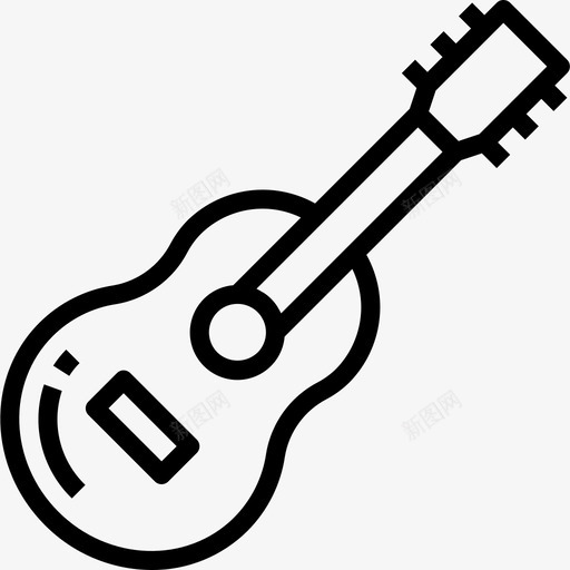 吉他爱好9直线型图标svg_新图网 https://ixintu.com 吉他 爱好 直线 线型