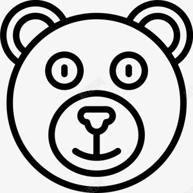 熊动物十二月图标图标