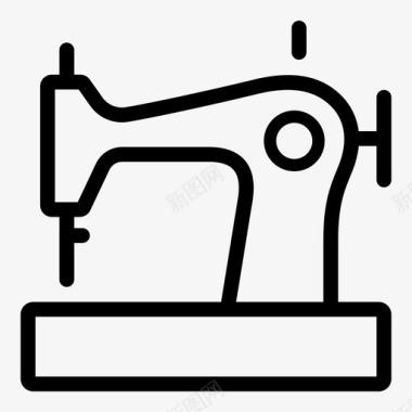 缝纫器具机器图标图标