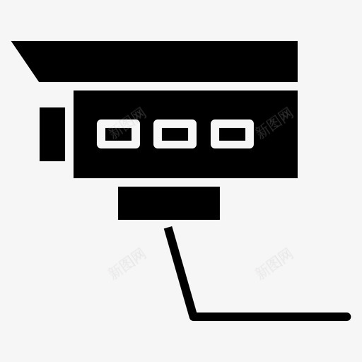 安全摄像头网络3固态图标svg_新图网 https://ixintu.com 固态 安全 摄像头 网络