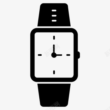手表计时器教育和科学字形标图标图标