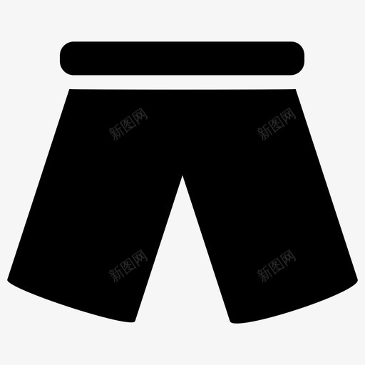 短裤男装睡衣图标svg_新图网 https://ixintu.com 岛屿 标志 男装 睡衣 睡裤 短裤 裤子