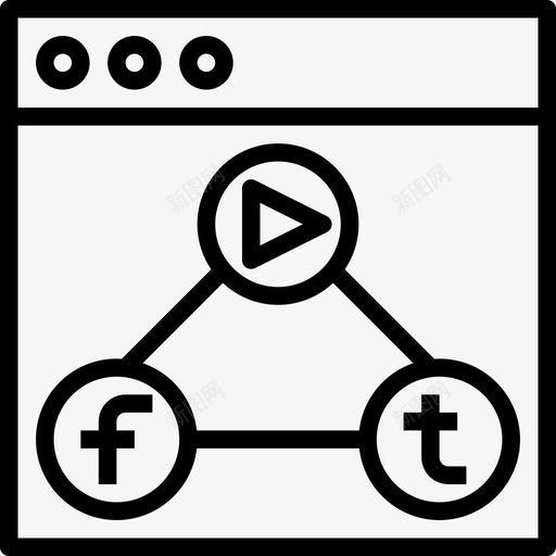 线性圈数字营销124图标svg_新图网 https://ixintu.com 数字 线性 营销