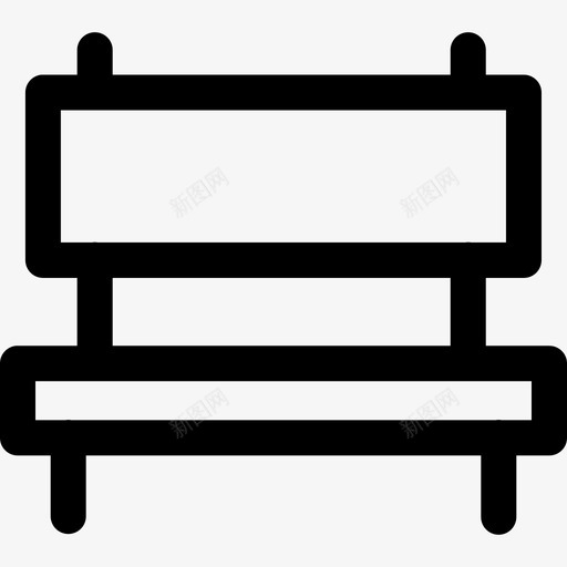 长凳椅子家具图标svg_新图网 https://ixintu.com 公共服务 公园 家具 树木 椅子 热线 长凳