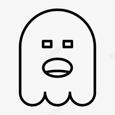 鬼魂无聊表情图标图标
