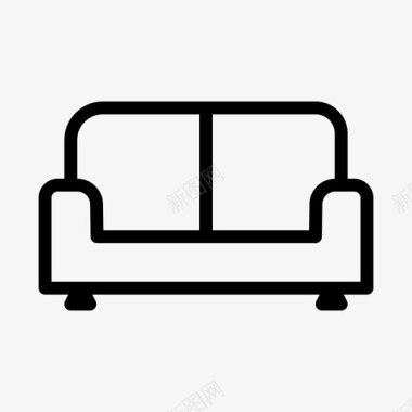 沙发建筑家具图标图标