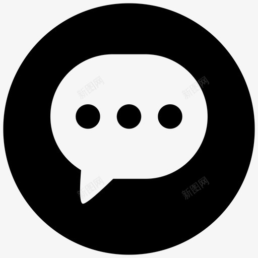短信聊天语音泡泡图标svg_新图网 https://ixintu.com 圆形 泡泡 短信 聊天 联系人 语音 风格
