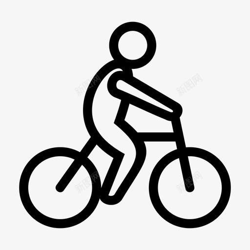 骑马自行车运动图标svg_新图网 https://ixintu.com 健身 自行车 运动 骑马