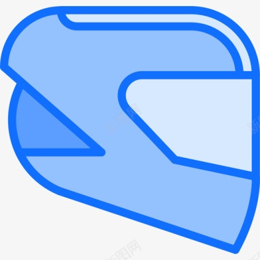 头盔摩托车运动16蓝色图标图标